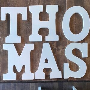 ArtMinds MDF Stylish White Wall Letters for Personalized Decor